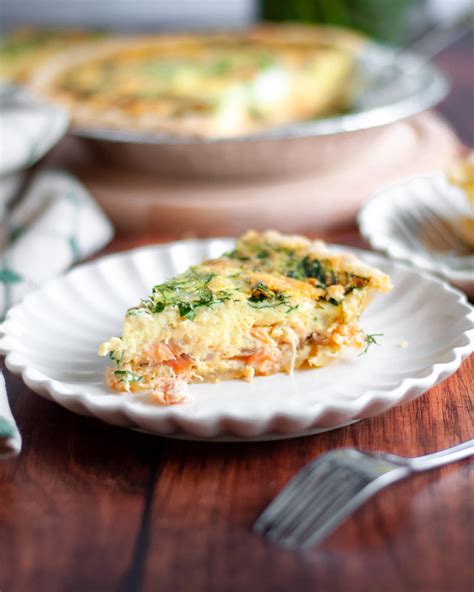 Smoked Salmon and Spinach Quiche - Our Love Language is Food