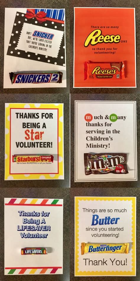 candy bar appreciation cards for teachers to share with their students ...