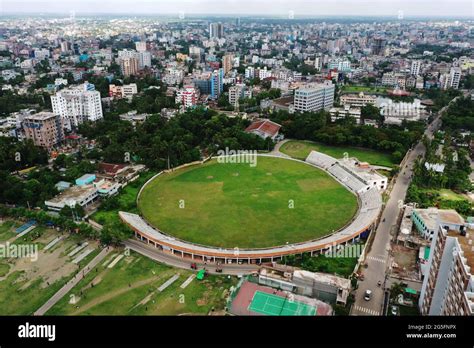 Khulna, Bangladesh - June 10, 2021: The bird's-eye view of Khulna city ...