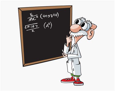 Transparent Funny Math Clipart - Mathematician Cartoon, HD Png Download - kindpng