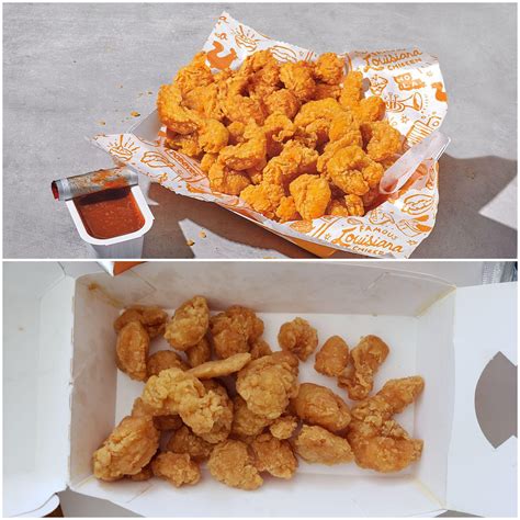 Popeyes 1/4lb popcorn shrimp 🍤 : r/ExpectationVsReality