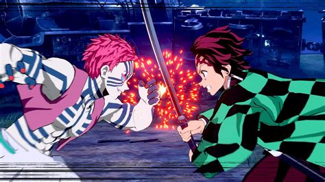 Demon Slayer - Akaza vs Tanjiro & Rengoku Gameplay - Hinokami Chronicles (PS5) - YouTube