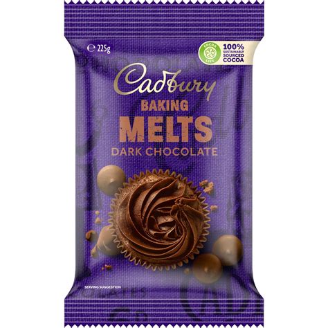 Calories in Cadbury Baking Dark Chocolate Melts calcount