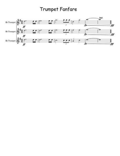 Spongebob Trumpet Fanfare sheet music for Trumpet download free in PDF or MIDI