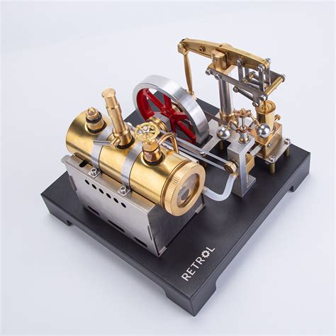 RETROL Metal Steam Engine Model with Boiler & Flyball Governor (84PCS ...