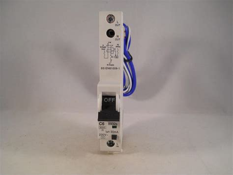 MK RCBO 6 Amp 30mA Type C 6A Sentry C6 08932S 8932S NEW - Willrose Electrical - Discontinued ...