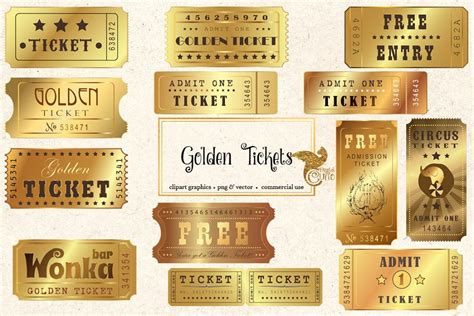 golden ticket clipart 10 free Cliparts | Download images on Clipground 2024