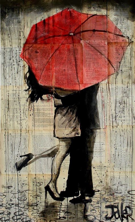 Loui Jover, 1967 | Abstract /Surrealist painter | Art, Red umbrella, Artwork