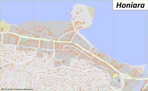 Honiara Map | Solomon Islands | Detailed Maps of Honiara