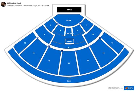 Midflorida Credit Union Amphitheatre Seating Chart - RateYourSeats.com