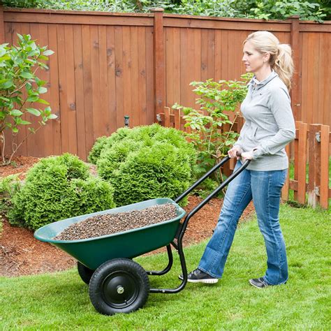 Heavy Duty Two Wheel Small Garden Wheelbarrow– Zincera