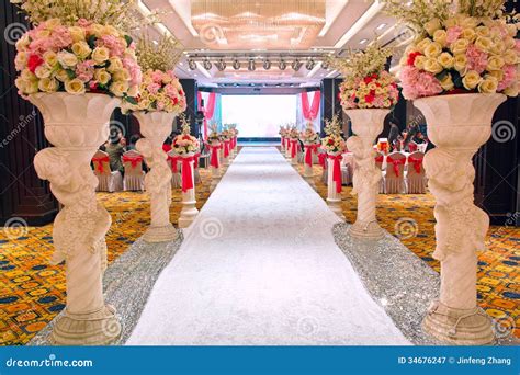 Wedding banquet hall stock image. Image of deluxe, restaurant - 34676247