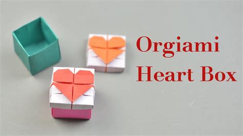 Origami Heart Box - How To Make a Heart Gift Box For Lover | Creative DIY - YouTube