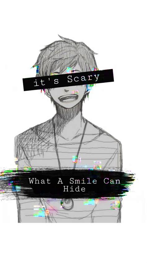 Download Smiling Anime Boy Sad Aesthetic Wallpaper | Wallpapers.com