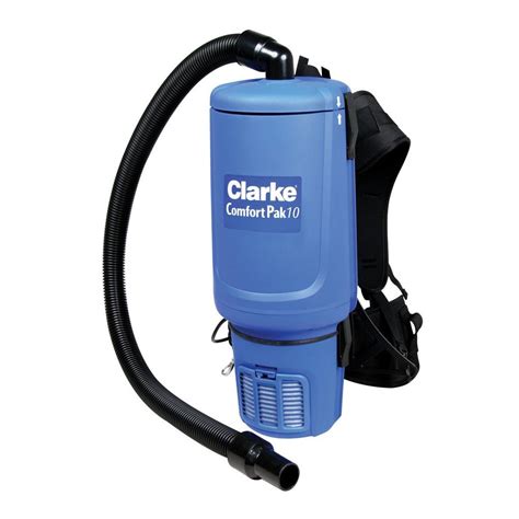 Clarke Comfort Pak 10 Qt. Commercial Backpack Vacuum Cleaner-9060707010 ...