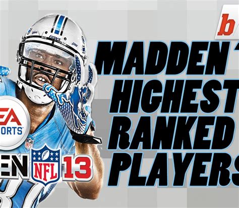 Madden '13 Release: Highest Ranked Players | News, Scores, Highlights ...