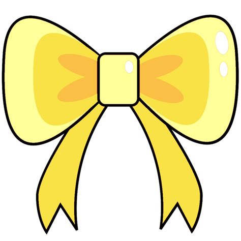 Yellow Ribbon Bow Png