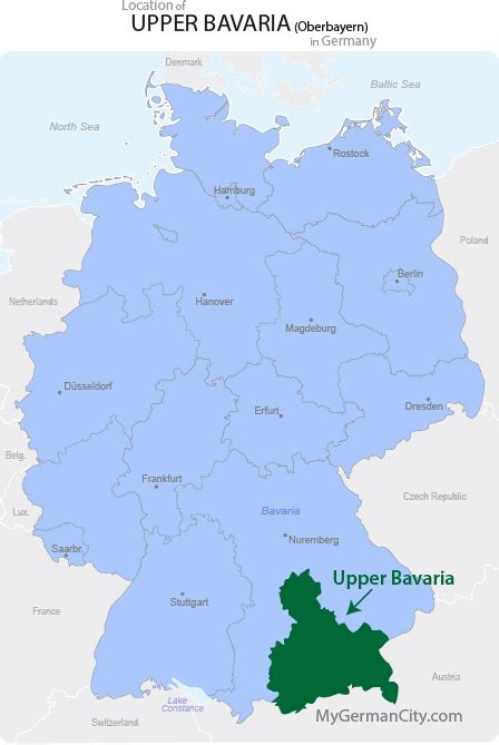 Upper Bavaria Map - Oberbayern Map