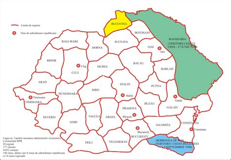 Regiunile României (1950-1952) | Download Scientific Diagram