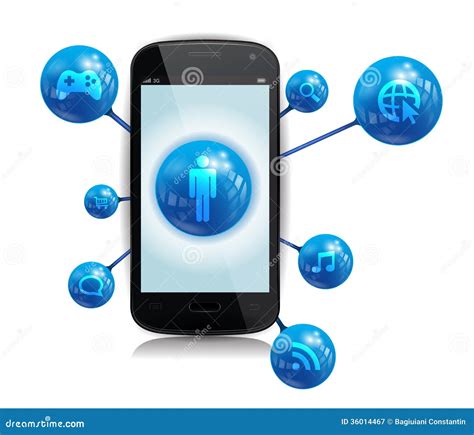 Smart Phone Internet Apps stock vector. Illustration of design - 36014467