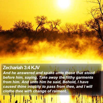 Zechariah 3 Scripture Images - Zechariah Chapter 3 KJV Bible Verse Pictures