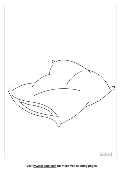 Pillow Featherbed Coloring Pages