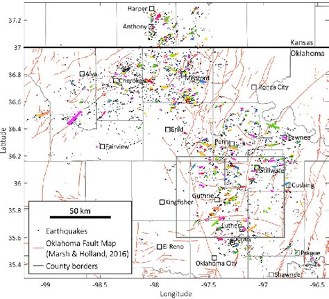 Oklahoma Fault Lines Map - Living Room Design 2020