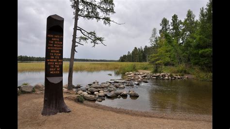 The source of the MIssissippi River from Lake Itasca, Minnesota - YouTube