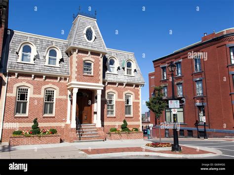 Historic building in Saint John downtown (New Brunswick, Canada Stock ...