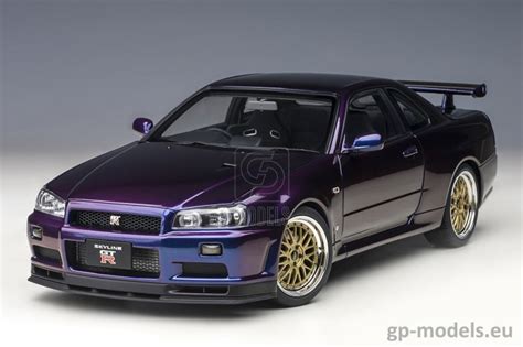 Nissan Skyline GT-R (R34) V-Spec II (2002), AUTOart 1:18