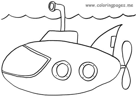 Submarine Coloring Page Sketch Coloring Page | Coloring pages, Color worksheets, Transportation ...