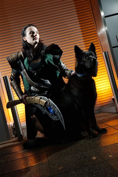 Loki with Fenrir by Sasukes-seme-Itachi on DeviantArt