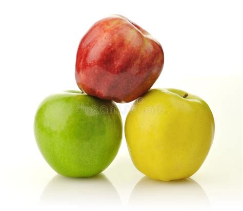 Yellow, Green And Red Apples Stock Image - Image of group, colorful: 21378635