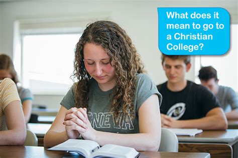 What Does It Mean to Go to a Christian College? - Geneva College