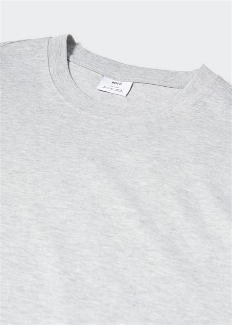 Basic relaxed-fit cotton t-shirt - Men | Mango Man USA