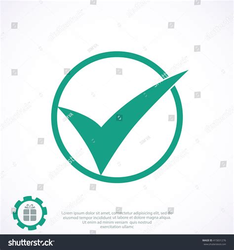 Ok Vector Icon Stock Vector (Royalty Free) 415831276 | Shutterstock