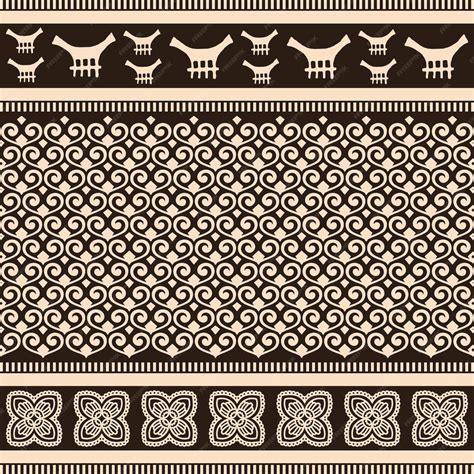 Premium Vector | Ethnic indonesian batik toraja pattern