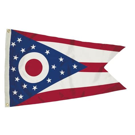 5-Ft W X 3-Ft H State Ohio Flag 2342051, Red/White/Blue | Ohio state ...