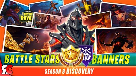 Fortnite SEASON 8 All Battlestars / Banner to Unlock RUIN Skin (Loading Screens + Secret ...