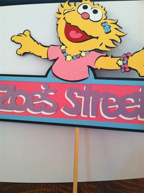 Iconic Sesame Street Sign for Birthday by aSavvyScrapbooker