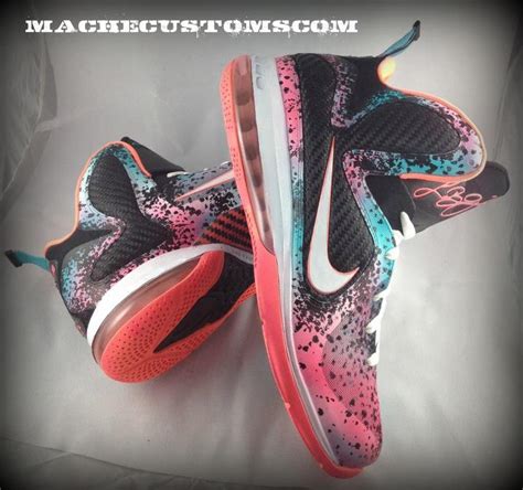 Nike LeBron 9 'Miami Nights 2.0' Customs by Mache- SneakerFiles