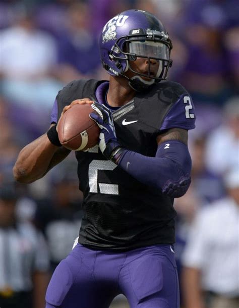 2013 TCU Black on Purple Uniforms | College football uniforms, Football ...