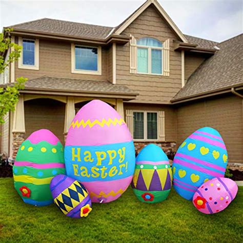 SEASONBLOW 8 Ft Easter Egg Inflatable Eggs Decoration for Indoor Outdoor — Deals from SaveaLoonie!