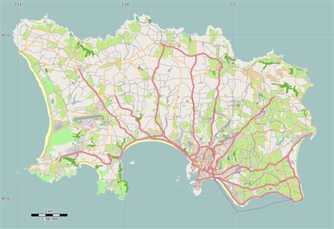 All the roads in Jersey, UK : r/MapPorn