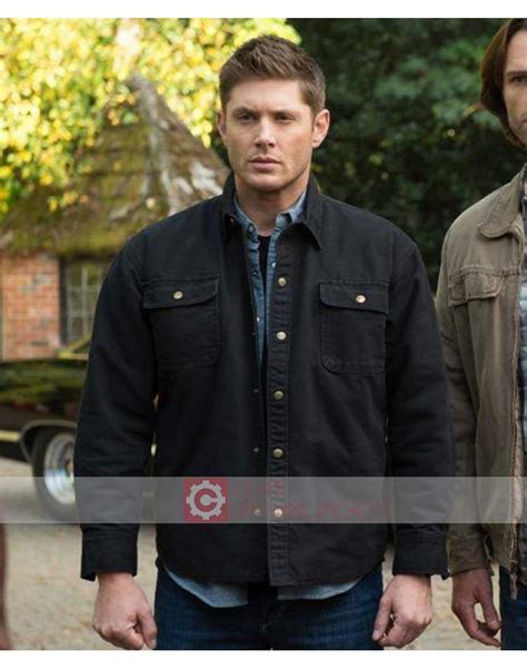 Buy Jensen Ackles Jacket | Dean Winchester Black Jacket