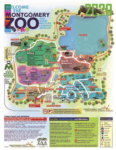 Zoo Map and Sections | City of Montgomery, AL