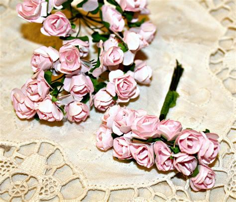 Light Pink Paper Flowers 12 Count Bundle - Etsy