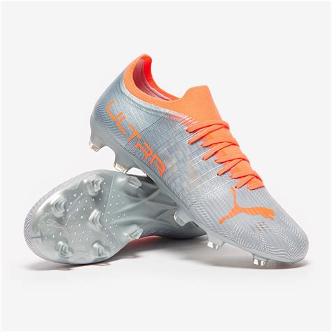 Puma Ultra 3.4 FG/AG - Diamond Silver/Neon Citrus - Mens Soccer Cleats