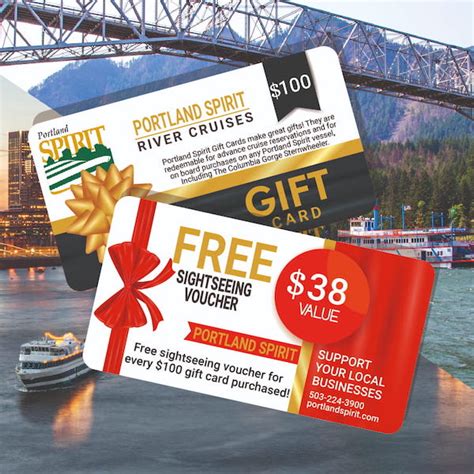 Buy a $100 Portland Spirit Gift Card & Receive a Sightseeing Voucher ...