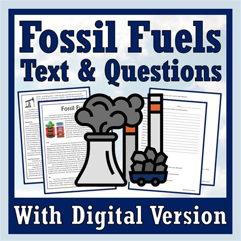 Climate Change: Fossil Fuels Article and Worksheet - Flying Colors Science